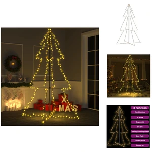 vidaXL Sapin de Noël en forme de cône 240 LEDs Intérieur Extérieur 118... pas cher