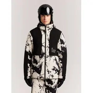 Protest - Prtxffaded Snowjacket - Veste ski homme Kit Offwhite - XL pas cher