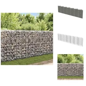Vidaxl - Mur de gabion Acier galvanisé 450 x 30 x 100 cm - Mur De Gabion - Clôture Rigide - Panneau De Clôture - Décoration Extérieur - Isolation pas cher