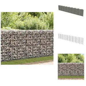 vidaXL Mur de gabion Acier galvanisé 630x30x100 cm - Mur De Gabion - C... pas cher