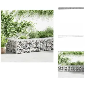 Vidaxl - Mur à gabion avec couvercles Acier galvanisé 900x50x50 cm - M... pas cher