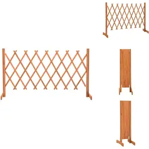 vidaXL Clôture en treillis de jardin Orange 150x80 cm Bois de sapin - Clôture En Bois - Clôture Jardin - Clôture Treillis - Clôture Extensible - Clôture pas cher