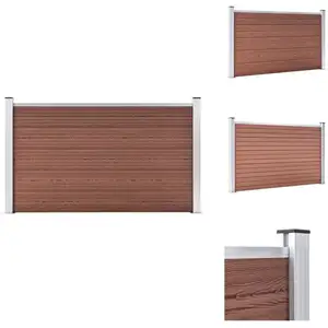 vidaXL Clôture de jardin WPC 180×105 cm Marron - Panneaux de clôture pas cher