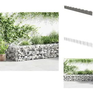 vidaXL Mur de gabion Acier galvanisé 630x30x50 cm - Mur En Gabion - Cl... pas cher