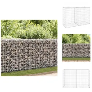 Vidaxl - Mur en gabion avec couvercles Acier galvanisé 150x60x100 cm -... pas cher