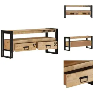 vidaXL Armoire TV 100x30x45 cm Mango Massif - Meuble TV pas cher
