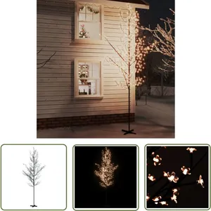 Arbre à led fleur de cerisier 672 led Blanc chaud 400 cm The Living St... pas cher
