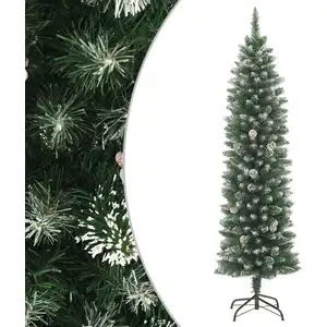 The Living Store Arbre de Noël artificiel avec support Svelte 240 cm P... pas cher