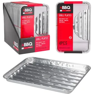 Electrodepot Barquettes Aluminium Pour Barbecue X 4 Pièces pas cher