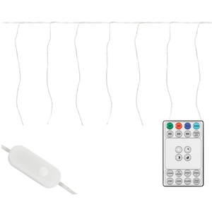 Comparateur de prix : Ecd germany rideau lumineux  600 cm 240 led diy blanc chaud avec minut...