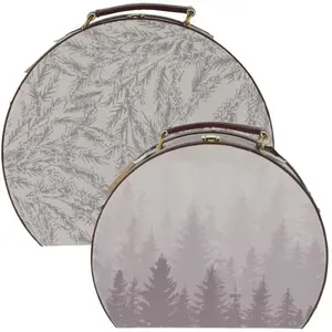 Ensemble de boîtes décoratives en forme de valisettes, 2 pièces. pas cher