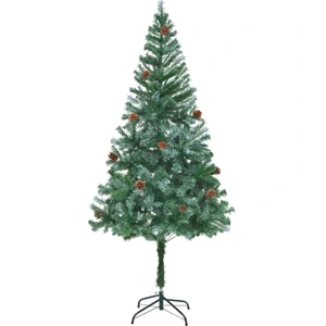 The Living Store Sapin de Noël artificiel avec pommes de pin 180 cm pas cher