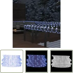 The Living Store Tube lumineux 120 LED blanc froid 5 m PVC pas cher