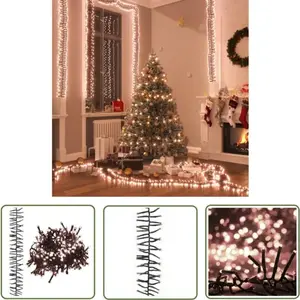 The Living Store - Guirlande lumineuse à led groupées 2000 led Blanc c... pas cher