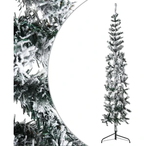 The Living Store Semi-sapin de Noël artificiel avec neige Svelte 180 c... pas cher