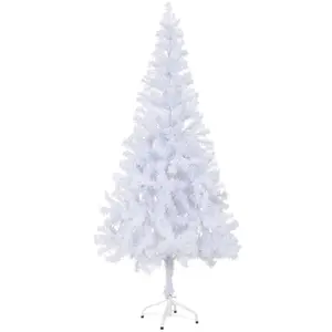 The Living Store Arbre de Noël artificiel avec support 180 cm 620 bran... pas cher