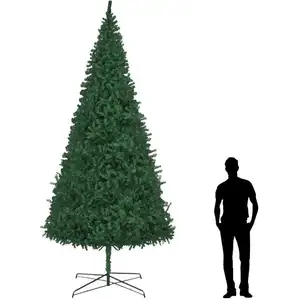 The Living Store Arbre de Noël artificiel 400 cm vert pas cher
