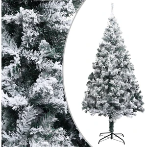 The Living Store Arbre de Noël artificiel avec neige Vert 240 cm PVC pas cher