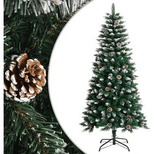 The Living Store Arbre de Noël artificiel avec support Vert 120 cm PVC pas cher