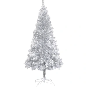 The Living Store Arbre de Noël artificiel avec support Argenté 150 cm ... pas cher