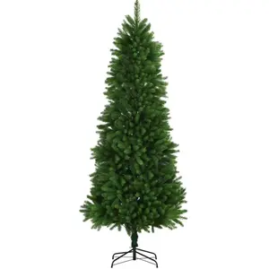 The Living Store Sapin de Noël artificiel Aiguilles naturelles 240 cm ... pas cher