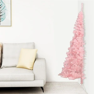 The Living Store Semi-sapin de Noël artificiel avec support Rose 210 c... pas cher