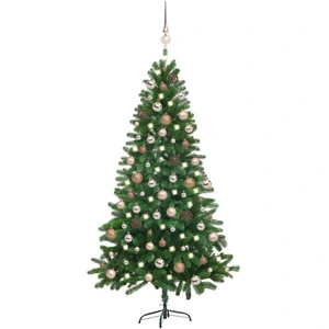 The Living Store Arbre de Noël artificiel avec éclairage & boules 150 ... pas cher