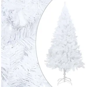 The Living Store Arbre de Noël artificiel avec branches épaisses Blanc... pas cher
