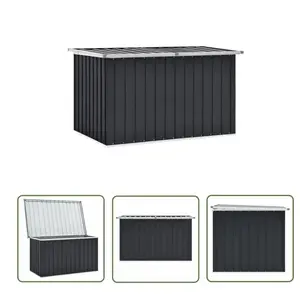 The Living Store boîte de jardin anthracite 149 x 99 x 93 cm pas cher