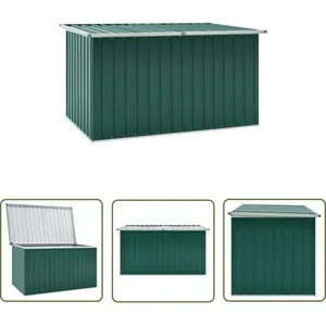 The Living Store - Boîte de rangement de jardin Vert 171x99x93 cm - Boîte De Rangement Jardin - Coffre De Jardin - Rangement Exterieur - Meuble De pas cher