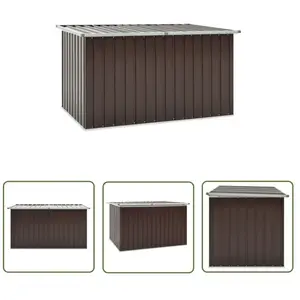 The Living Store - Boîte de rangement de jardin Marron 171x99x93 cm - ... pas cher