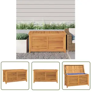 The Living Store - Boîte de rangement jardin et sac 114x50x58 cm bois ...Vendu parkaufland