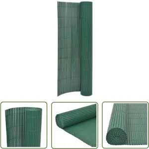 The Living Store Clôture de jardin double face 110x400 cm Vert