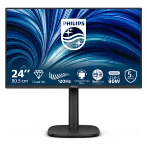 Philips 24B2U3601, 60,5 cm (23,8"), 2560 x 1440 px, Quad HD, LCD, noir pas cher