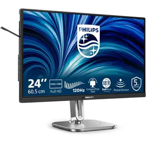 Comparateur de prix : Philips 24B2N4200 - Moniteur 24 Pouces FHD, Haut-parleurs, Hauteur rég...