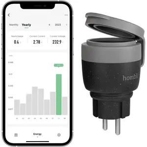 Prise Hombli - HBSO-0200 - Smarte Außensteckdose EU V2, Schwarz () pas cher