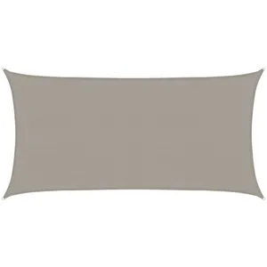 vidaXL Voile d'ombrage 160 g/m² rectangulaire gris clair 2x4 m PEHD pas cher