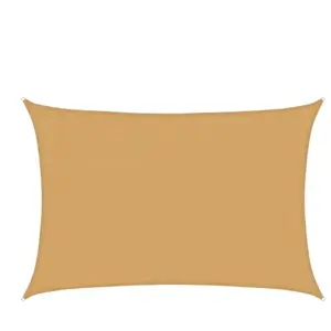 vidaXL Voile d'ombrage 160 g/m² rectangulaire sable 3x4,5 m PEHD pas cher