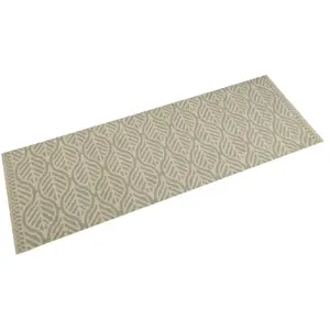 Comparateur de prix : vidaXL Tapis de cuisine lavable impression feuilles 60x180 cm velours