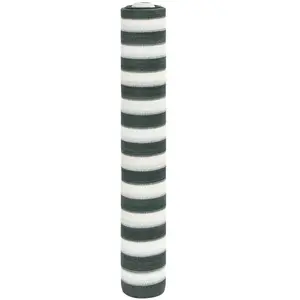 Comparateur de prix : vidaXL Filet brise-vue vert et blanc 1,5x10 m PEHD 150 g/m²