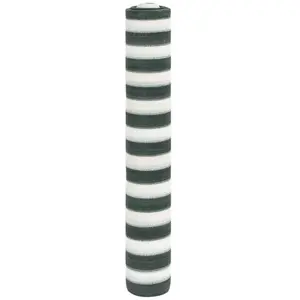vidaXL Filet brise-vue vert et blanc 1,5x25 m PEHD 75 g/m² pas cher