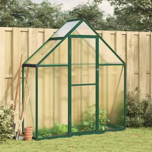 vidaXL Serre avec cadre de base vert 169x58x195 cm aluminium