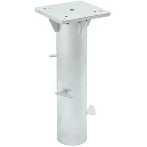 Comparateur de prix : vidaXL Base de parasol enterré argenté 16x16x39,5 cm acier