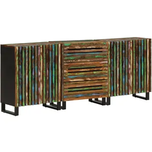 Comparateur de prix : vidaXL Buffets 3 pcs 60x34x75 cm bois d'acacia massif