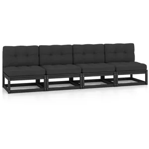 vidaXL Cadre de lit sonoma gris 100x200 cm bois d'ingénierie et métal pas cher