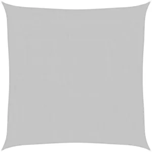 vidaXL Voile d'ombrage gris clair 2x2 m 100% polyester oxford pas cher