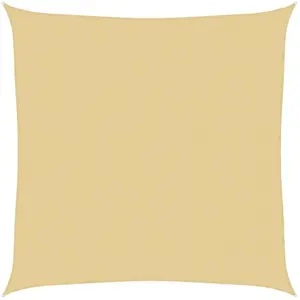vidaXL Voile d'ombrage sable 3x3 m 100 % polyester oxford pas cher