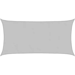 vidaXL Voile d'ombrage gris clair 4x2 m 100% polyester oxford pas cher