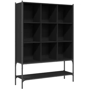 Comparateur de prix : vidaXL Bibliothèque noir 102x30x141,5 cm bois d'ingénierie