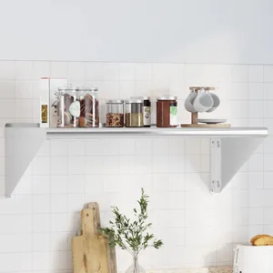 Comparateur de prix : vidaXL Étagère murale 100x45x31 cm argenté acier inoxydable